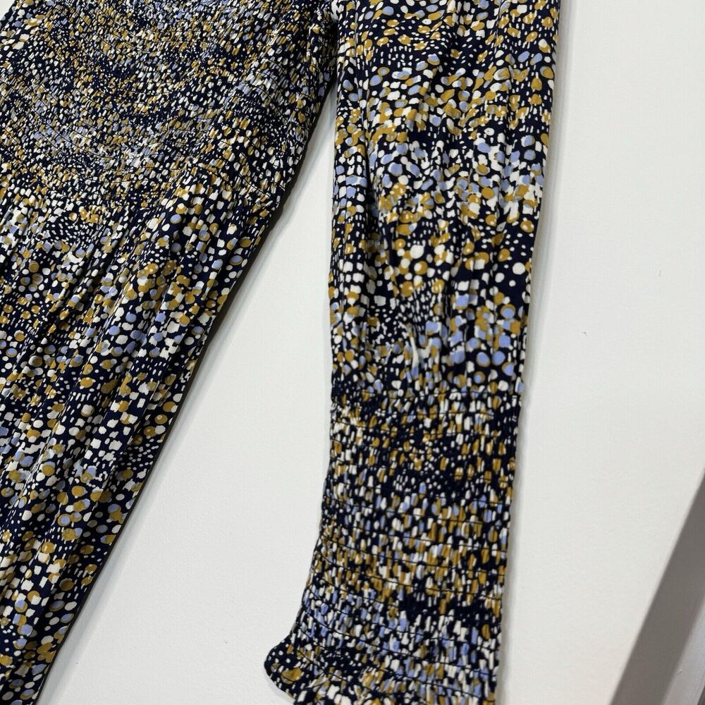 Eloquii Elements Mixed Dot Print Smocked Midi Dre… - image 8